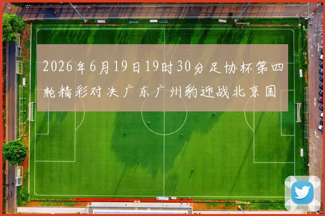 2026年6月19日19时30分足协杯第四轮精彩对决广东广州豹迎战北京国安